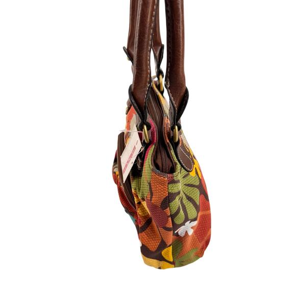 Rosetti Eden Floral Mini Shopper Bag Brown Handles Boho Retro Y2K shoulder bag - Picture 5 of 10